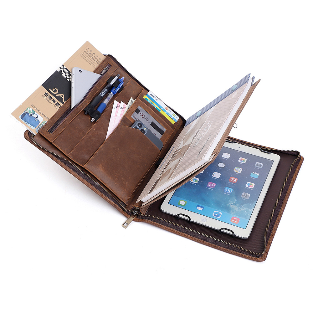 Leather Work Folio - Erkekler ve Kadınlar İçin İş Portföyü