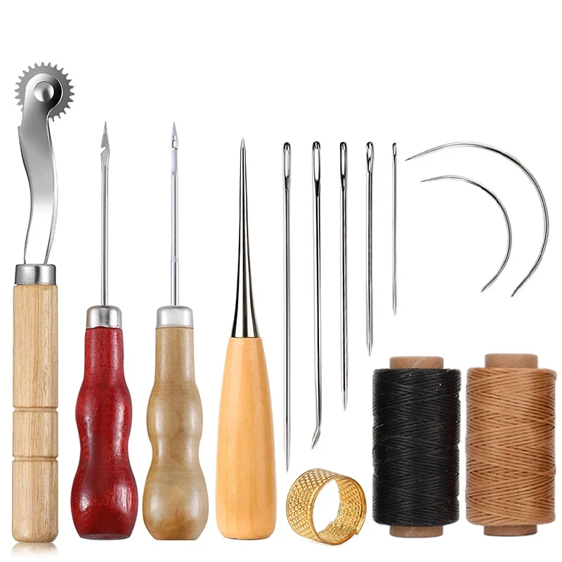 Leatherwork Kit - 14 adet deri el sanatları dikiş