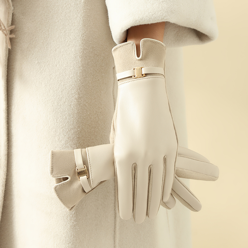 Leather Work Winter Gloves - Kışın Kadınlar için 1 Çift Eldiven,