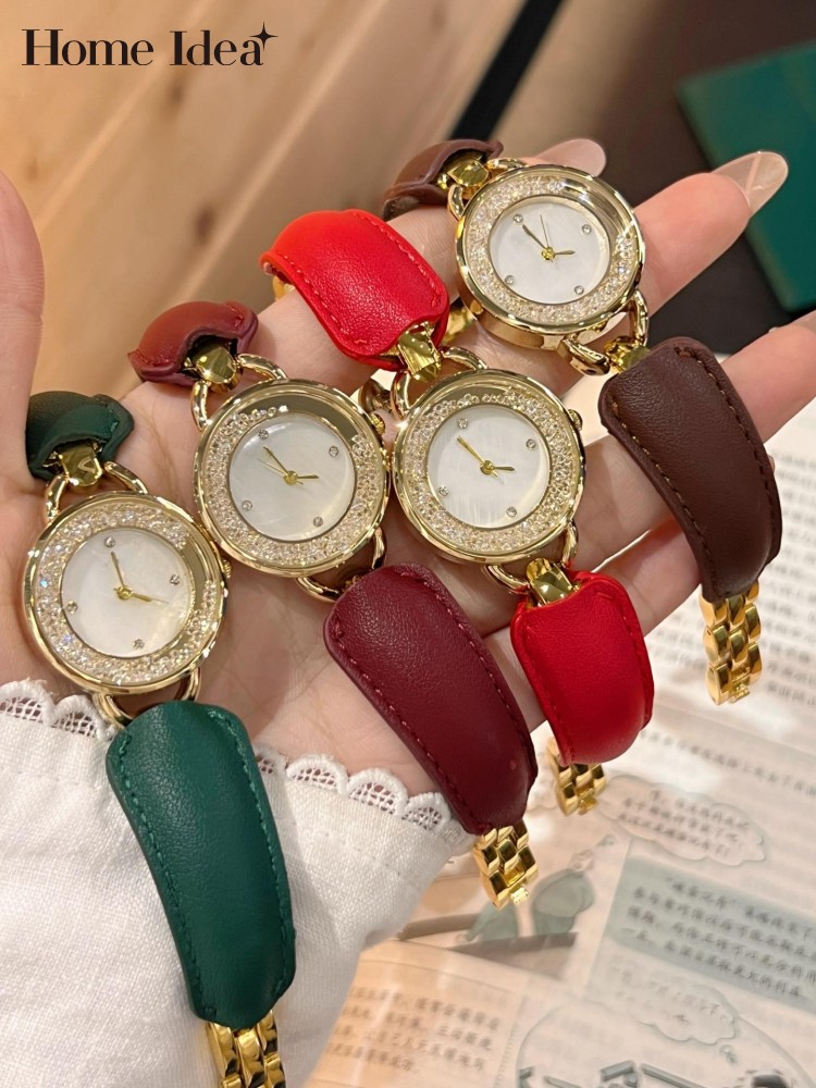 Leatherwork Ideas - Şık Bayanlar Hakiki Deri Kayışlı Parlak