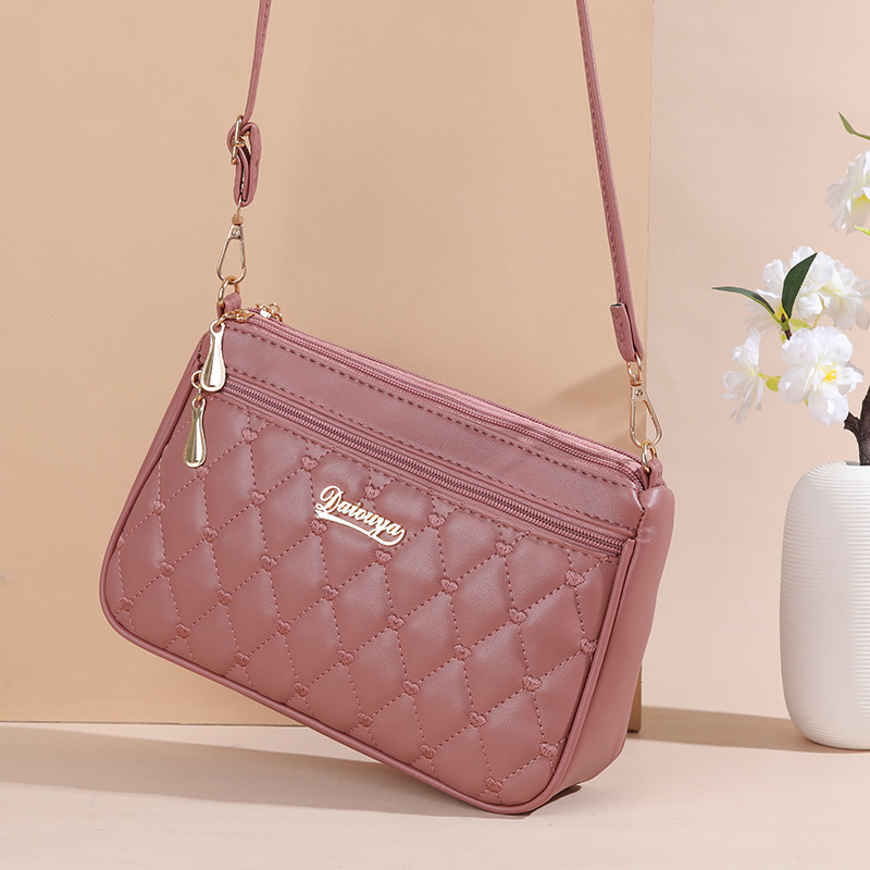 Leatherwork Thread - PU Deri Crossbody Çanta Fermuar Yeni