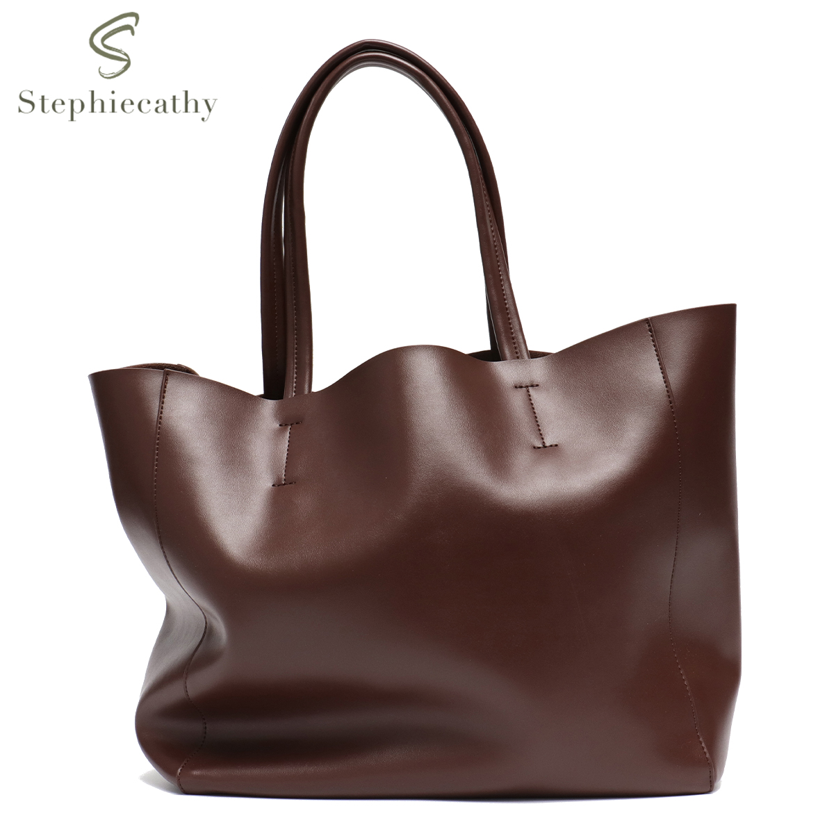 Leatherworking Classic - Kadınlar için büyük kapasiteli Tote çanta