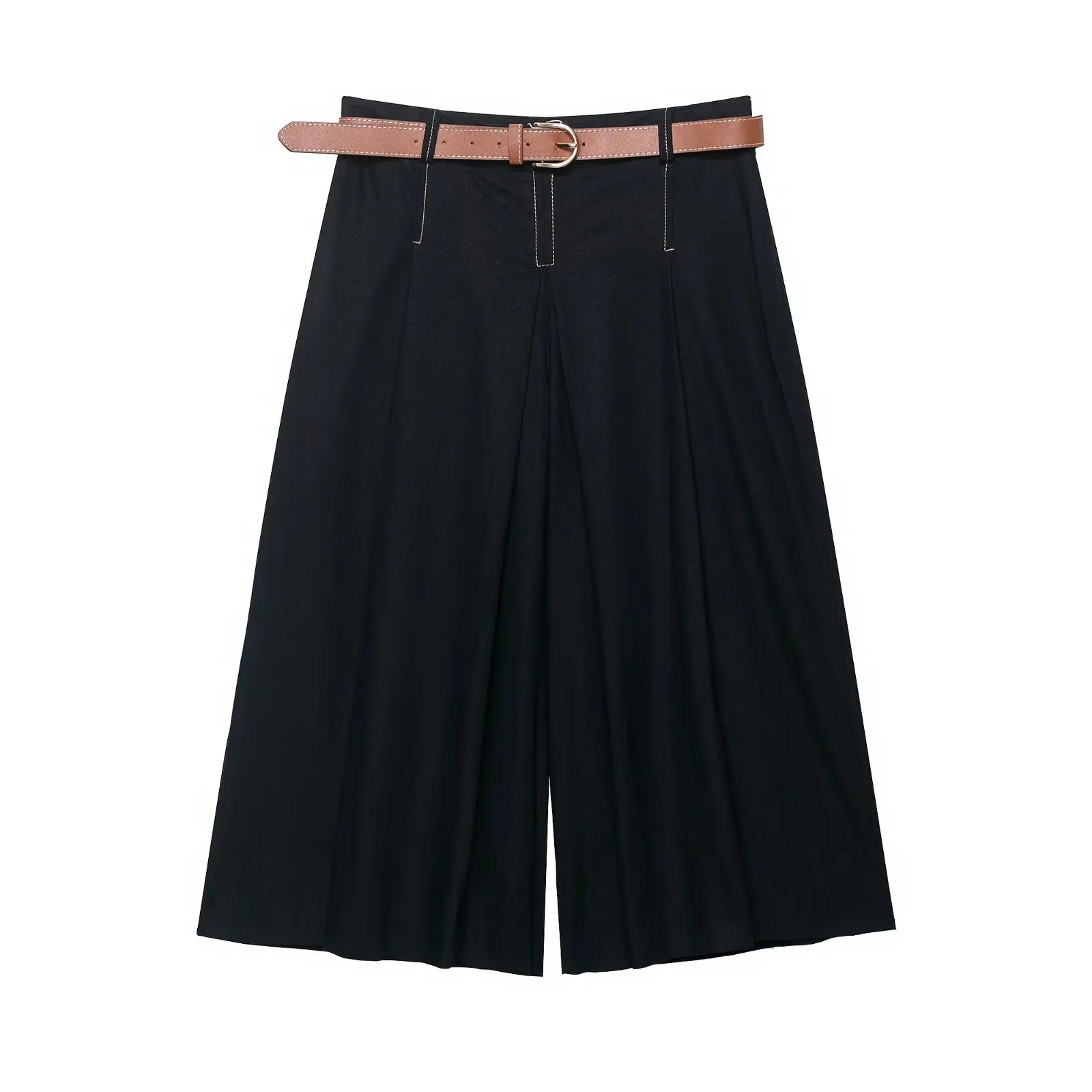 Leather Work Overalls - Kadınlar için Bermuda Şortlar, Şık Günlük
