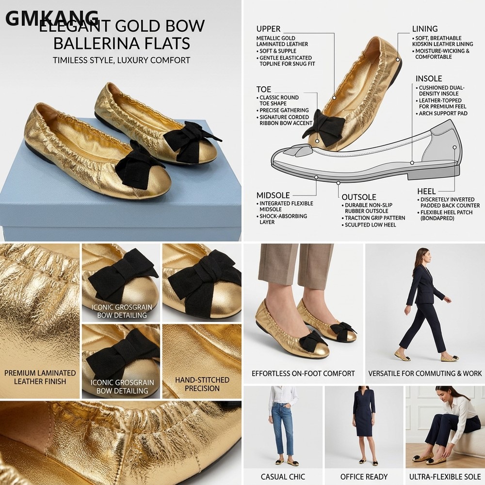 Kadın Bale Babetleri Fiyonklu  - Leather Work Flats Women incelemesi ve fiyatı