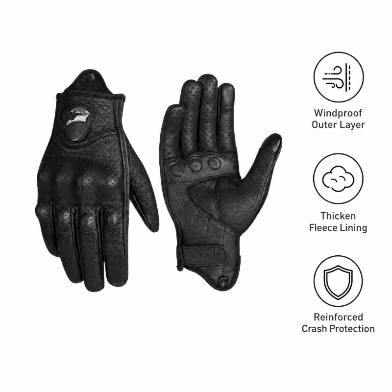 Retro motosiklet eldivenleri e - Leather Work Winter Gloves incelemesi ve fiyatı