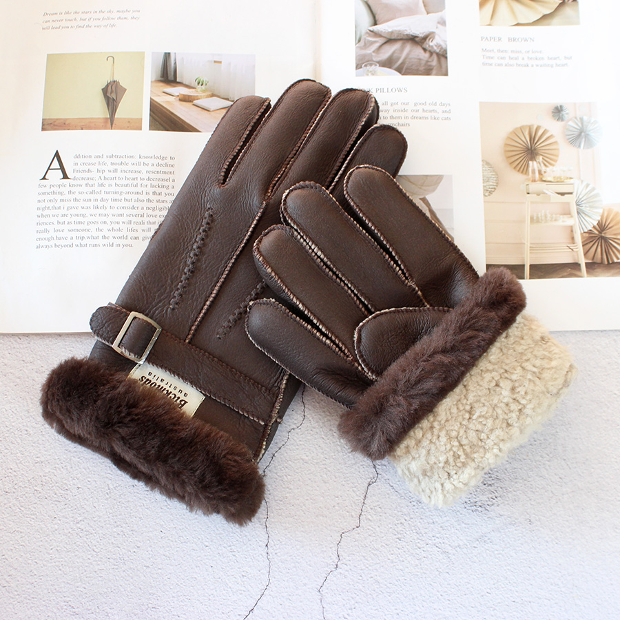 Koyun derisi kürk eldiven erke - Leather Work Winter Gloves incelemesi ve fiyatı