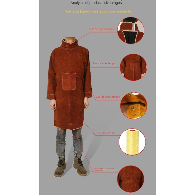 Kaynakçı Koruyucu Kapak Sığır  - Leather Work Overalls incelemesi ve fiyatı
