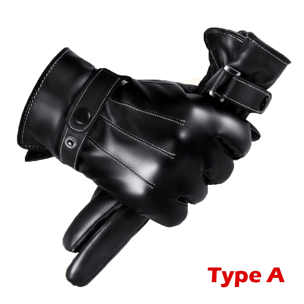 1 çift kış eldiven sıcak sürüş - Leather Work Winter Gloves incelemesi ve fiyatı