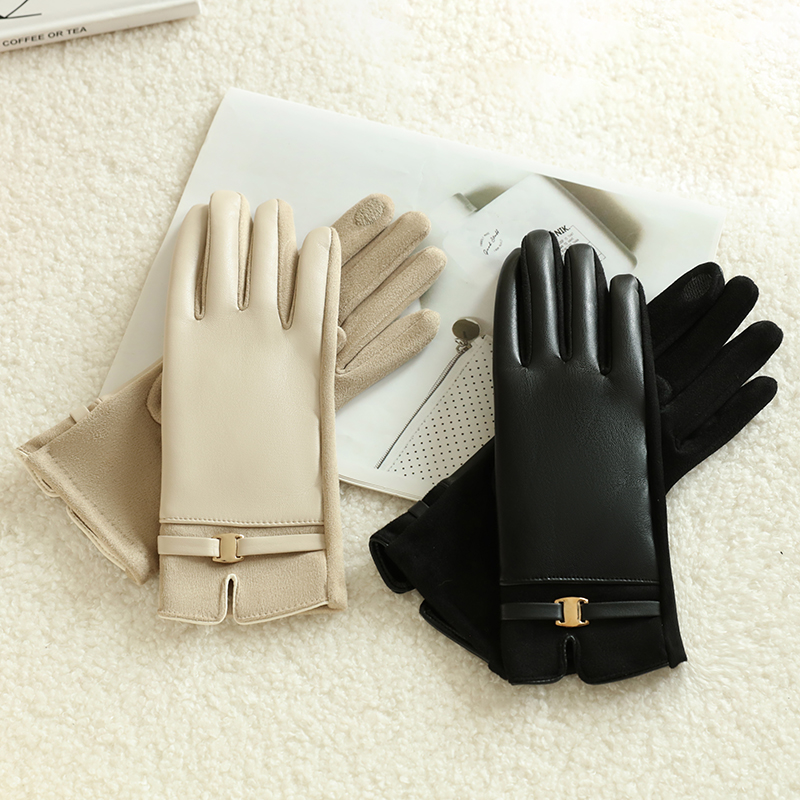 Kışın Kadınlar için 1 Çift Eld - Leather Work Winter Gloves incelemesi ve fiyatı
