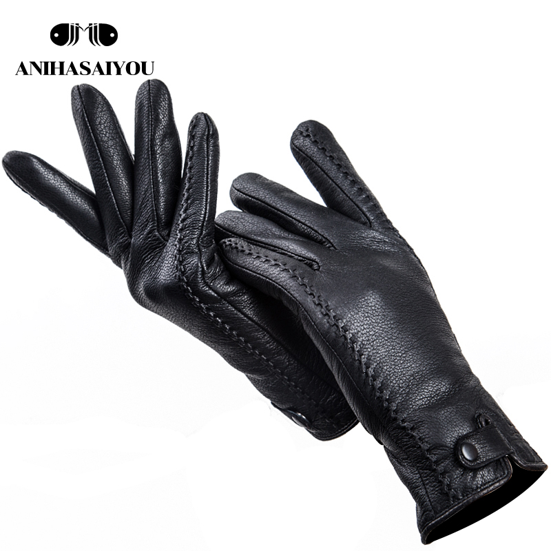 Moda Buckskin gerçek kadın der - Leather Work Winter Gloves incelemesi ve fiyatı