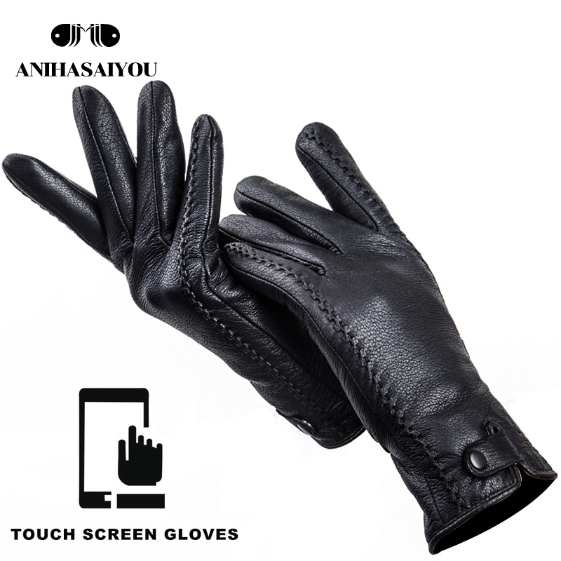 Moda Buckskin gerçek kadın der - Leather Work Winter Gloves incelemesi ve fiyatı