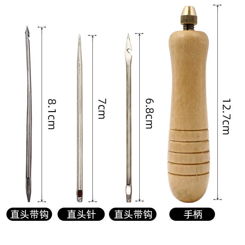 1 Set DIY Deri Dikiş Sivri İğn - Leatherwork Thread incelemesi ve fiyatı