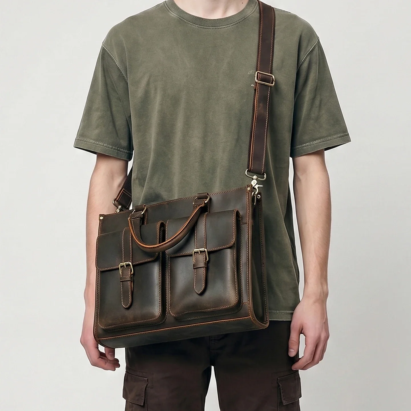 Vintage Hakiki Deri Erkekler İ - Leatherwork Thread incelemesi ve fiyatı