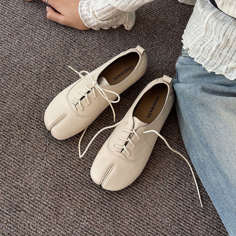 Hakiki Deri Koyun Derisi Tabi  - Leather Work Flats Women incelemesi ve fiyatı