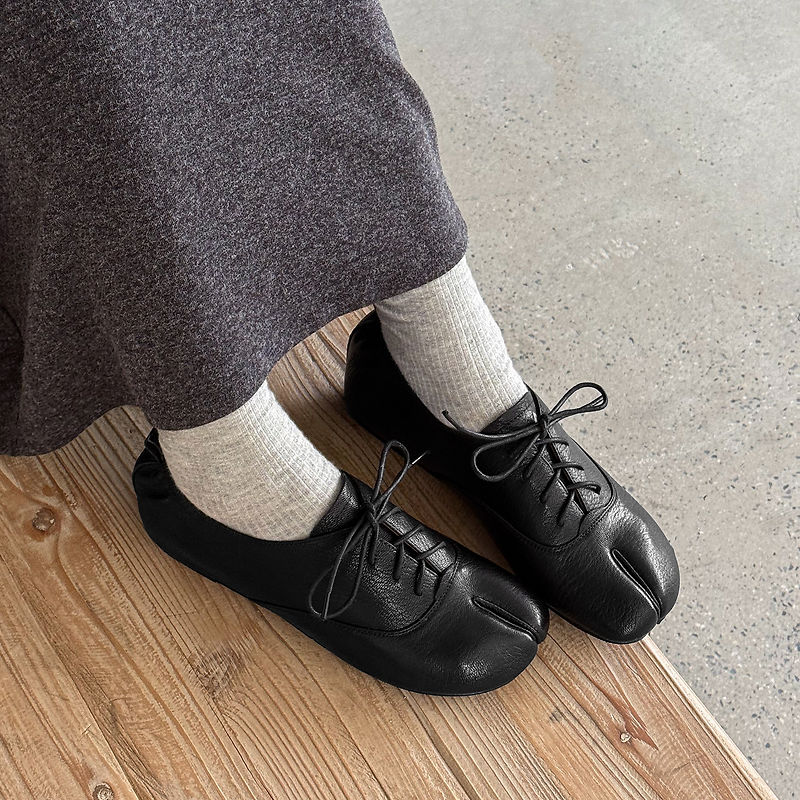 Hakiki Deri Koyun Derisi Tabi  - Leather Work Flats Women incelemesi ve fiyatı