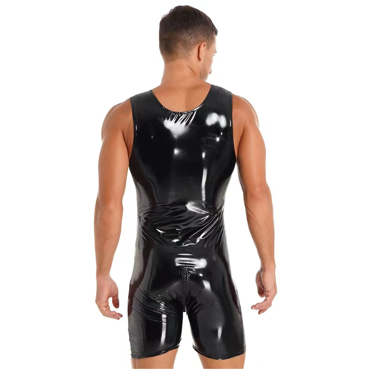 Erkek tulum ayna parlak deri t - Leather Work Overalls incelemesi ve fiyatı