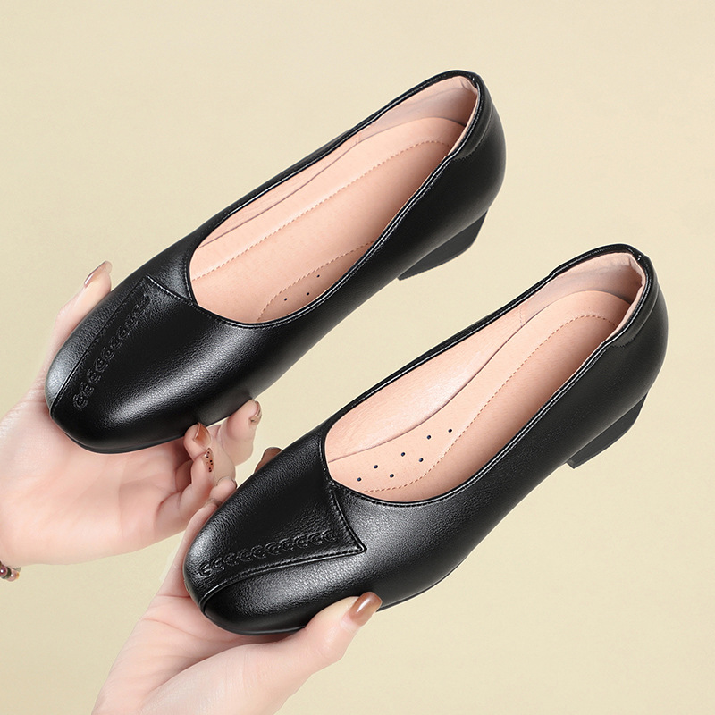 3cm Nefes Alabilen Rahat Sığ Y - Leather Work Flats Women incelemesi ve fiyatı