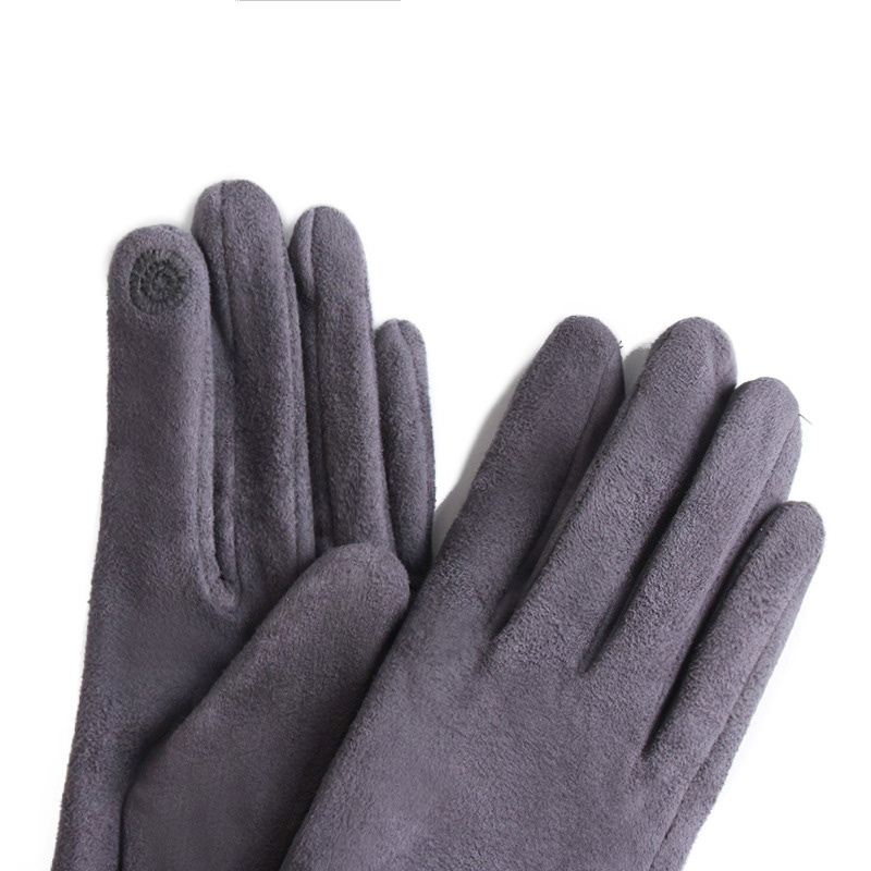 Kış kadın süet deri yay peluş  - Leather Work Winter Gloves incelemesi ve fiyatı