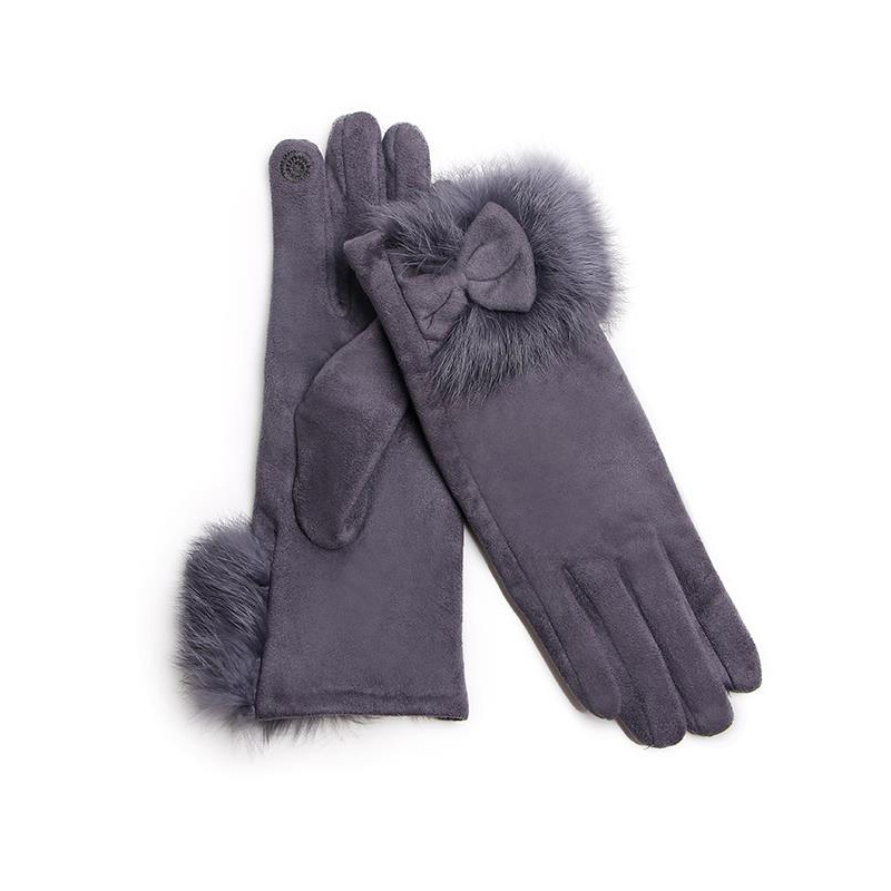 Kış kadın süet deri yay peluş  - Leather Work Winter Gloves incelemesi ve fiyatı