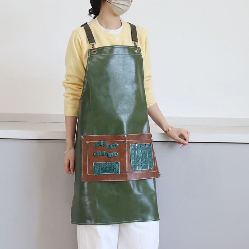 Pu deri önlük özel logo iş elb - Leather Work Overalls incelemesi ve fiyatı