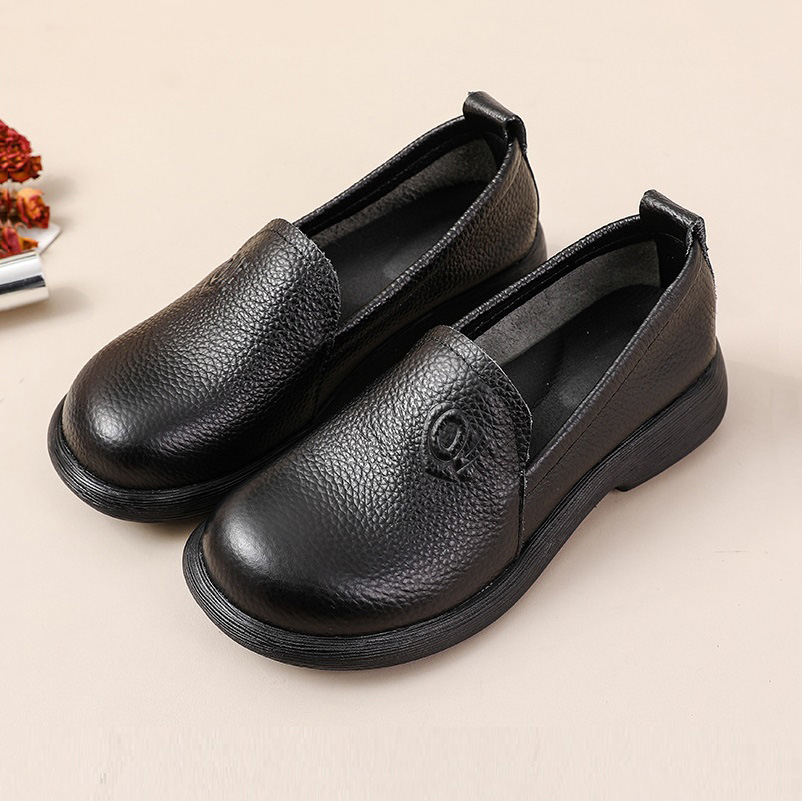 2025 Hakiki Deri Loafer'lar ka - Leather Work Flats Women incelemesi ve fiyatı